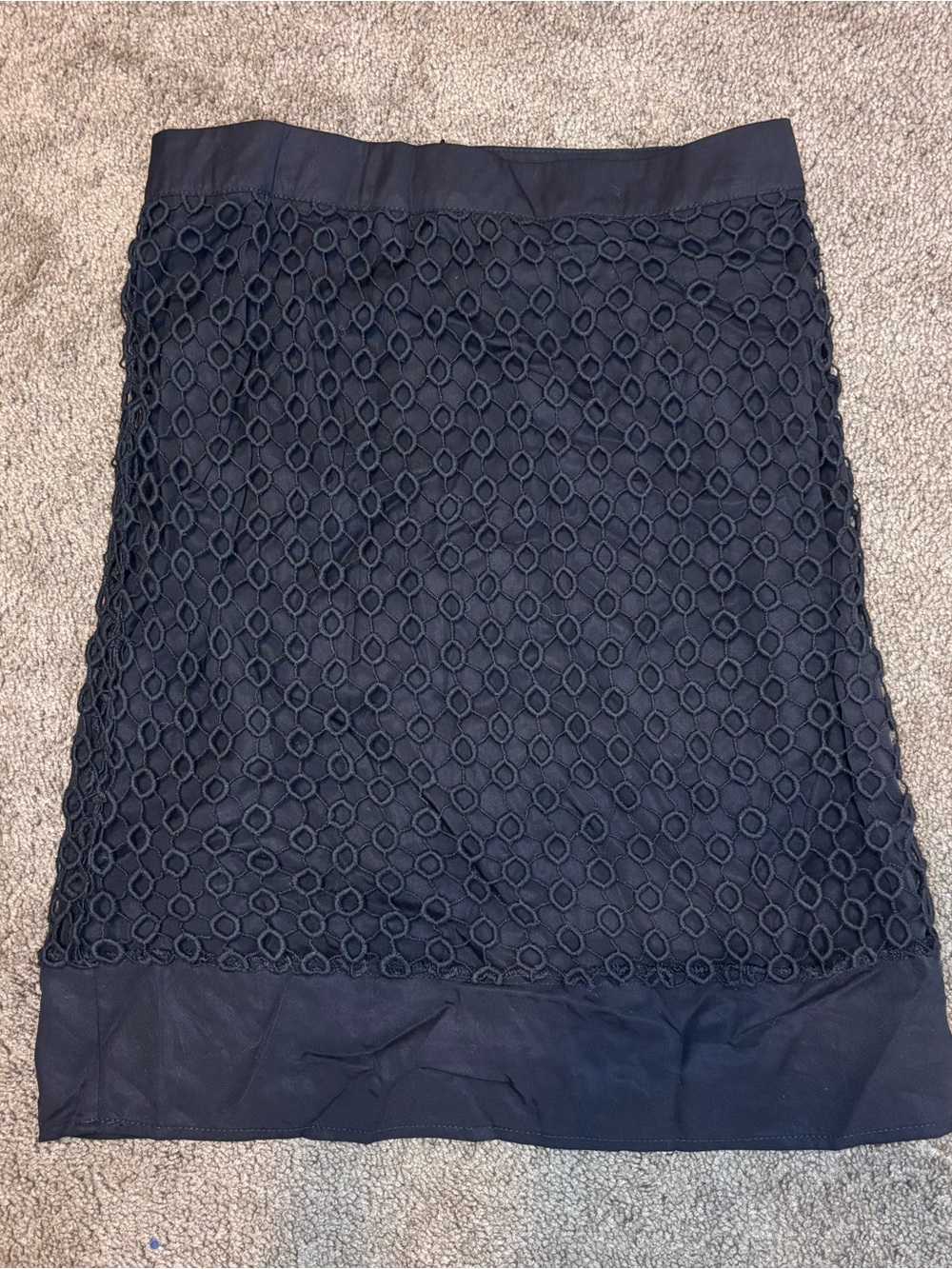 NWT Brixon Ivy Cyndi Black Lace Overlay Pencil Skirt Small